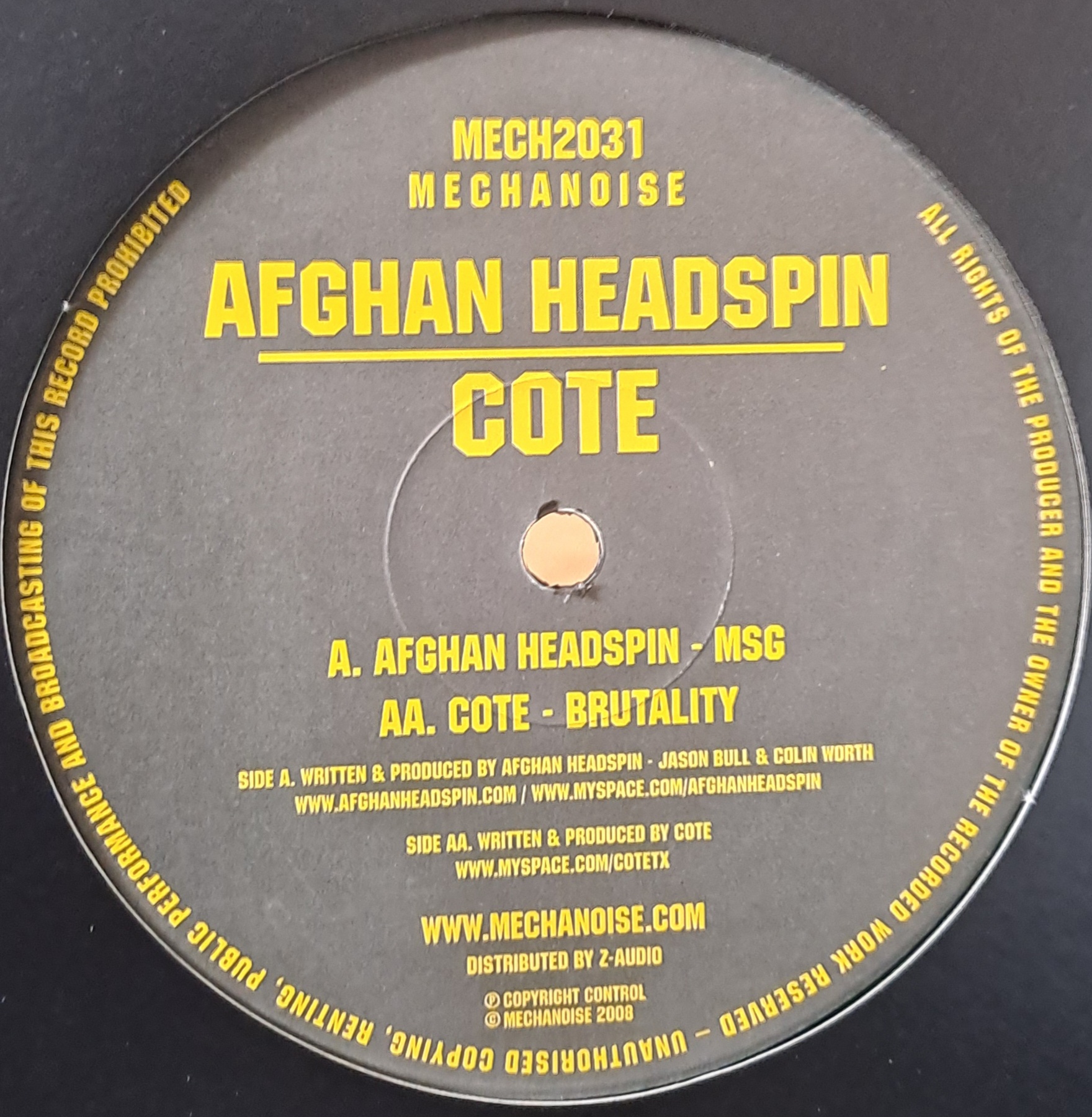 Mechanoise Records 2031 - vinyle Breakbeat

